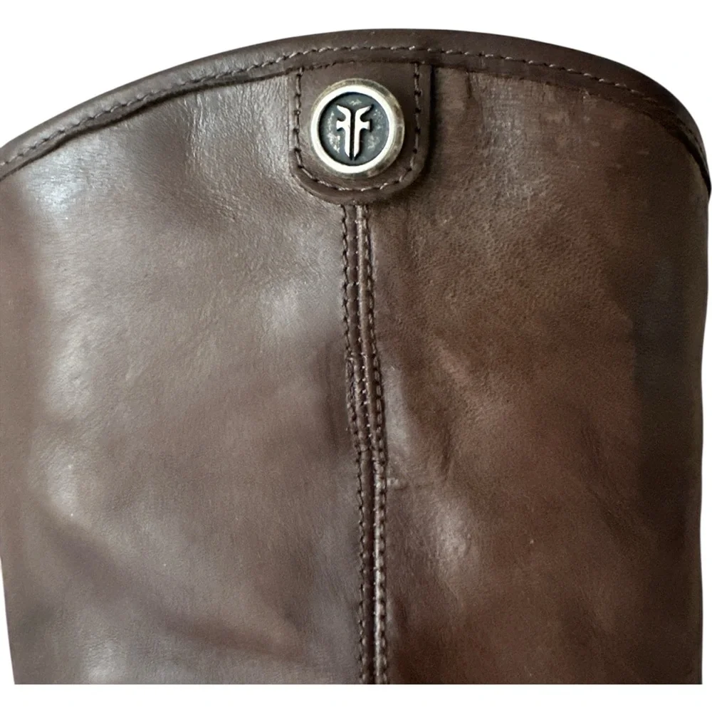 Frye Melissa Button 2 Boots Brown Women’s Size 8 Riding Tall Boots - Picture 6 of 12